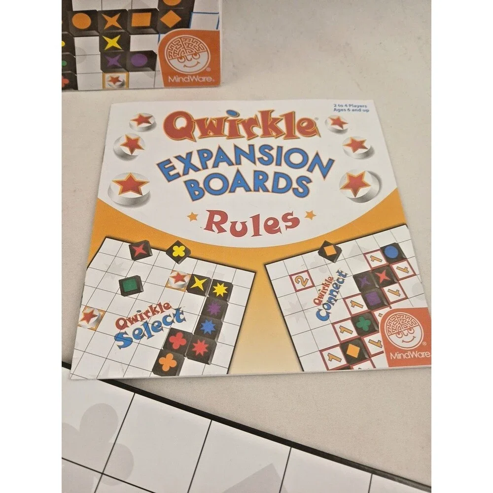 Qwirkle Expansion Boards Game SEALED MindWare 2013 Strategy Select and Connect